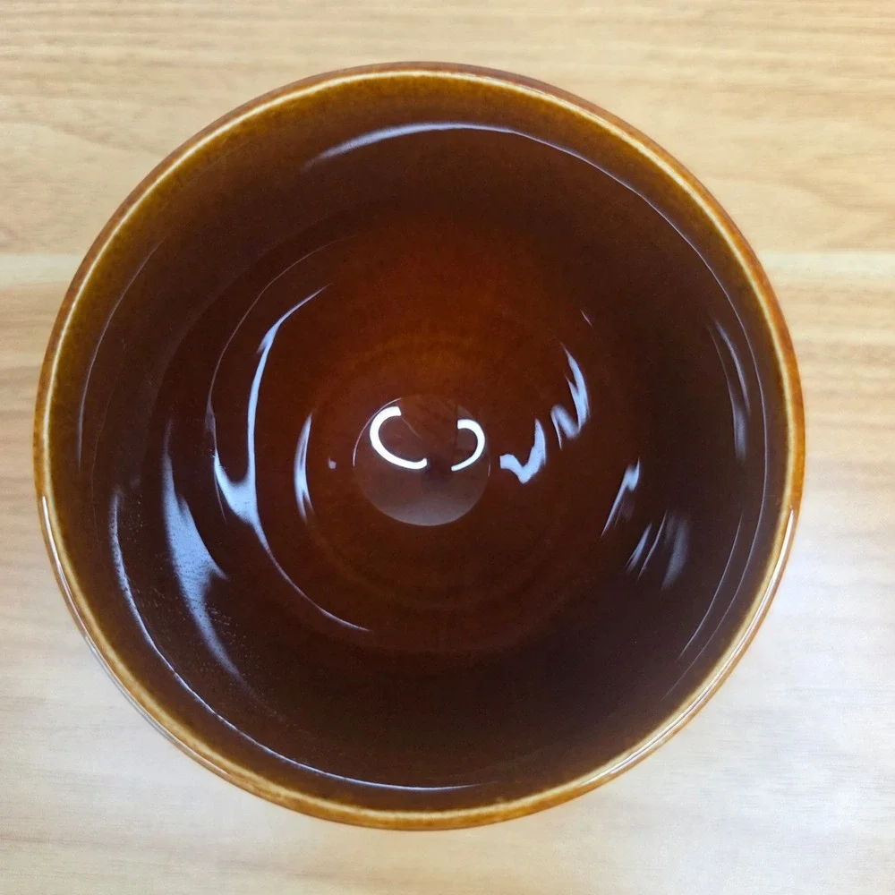 Vintage 1960s Fiesta Ironstone Sheffield Amberstone Glaze Sugar Bowl HTF